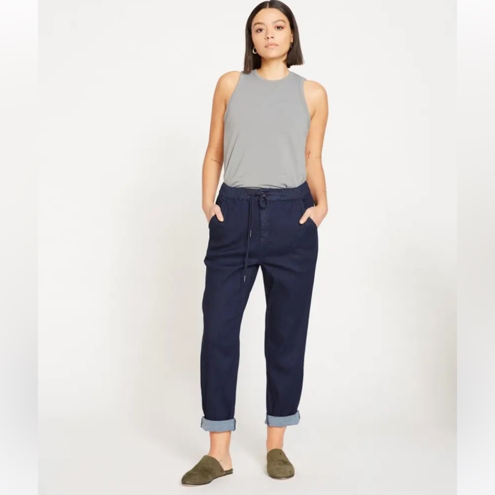 NWOT! Universal Standard ComfortDenim Drawstring Trouser Jean-sz S/16-18
